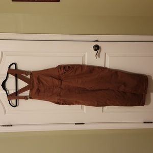 Bib overalls, bibs size XXL, Sonoma fall colors mustard, rust colored